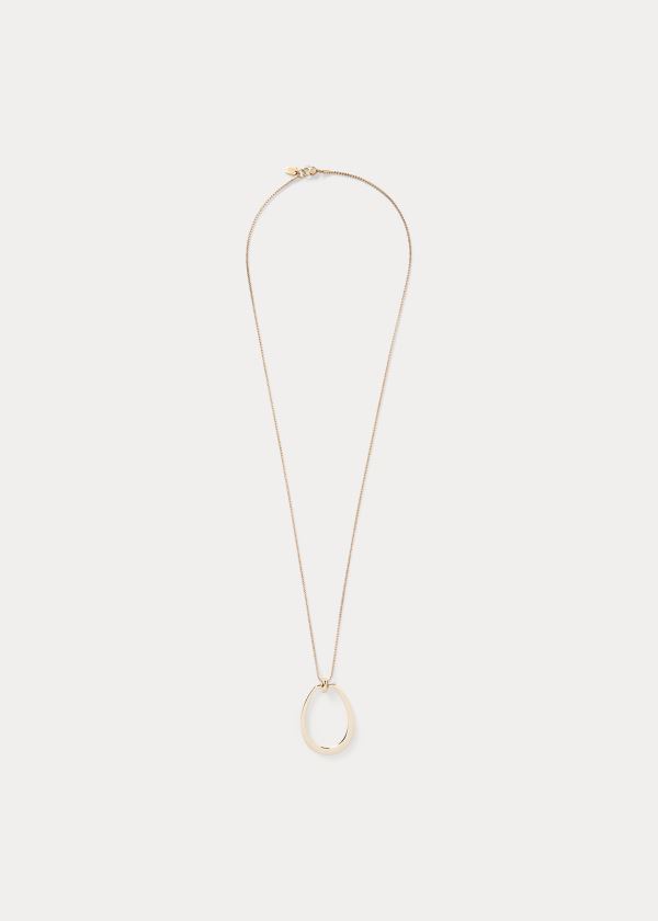 Women's Ralph Lauren Finished Pendant Necklace | 856412BHI